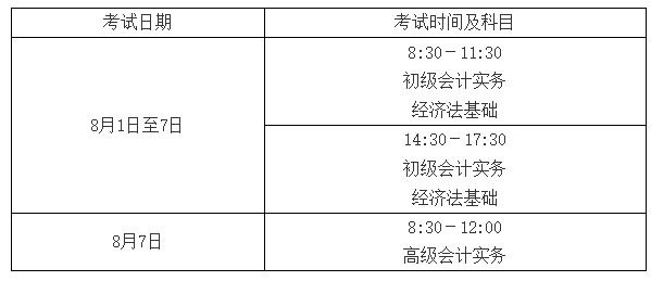 江苏南京高级会计师考务日程及有关事项公告