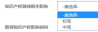 知识产权领域相关职称