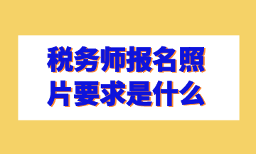 税务师报名照片要求是什么