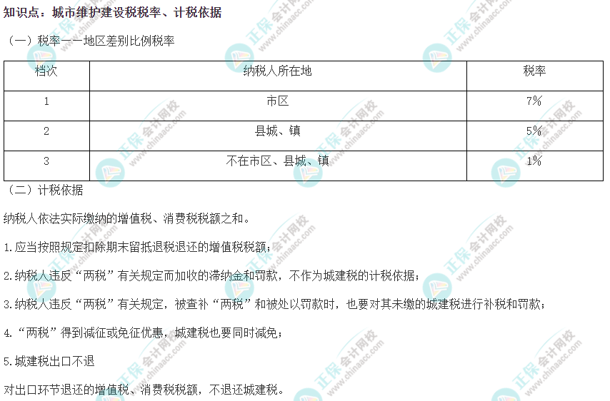 2022注会《税法》易错易混知识点