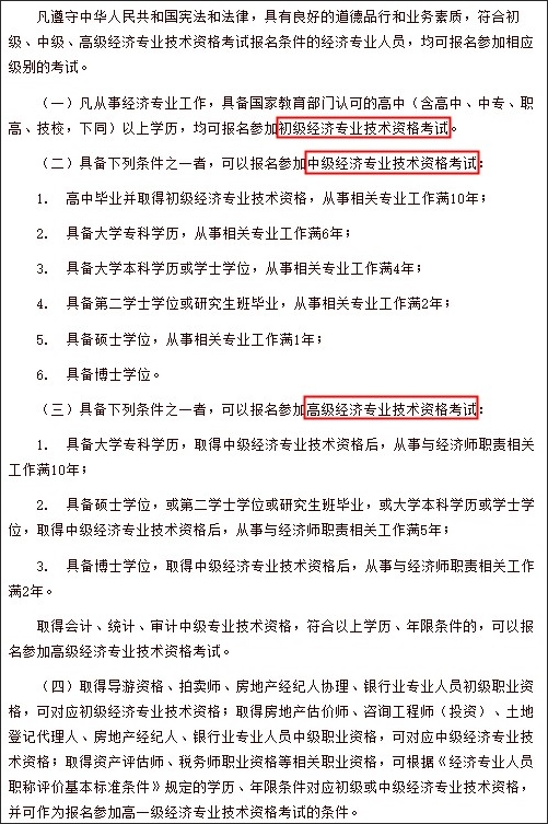 报名条件