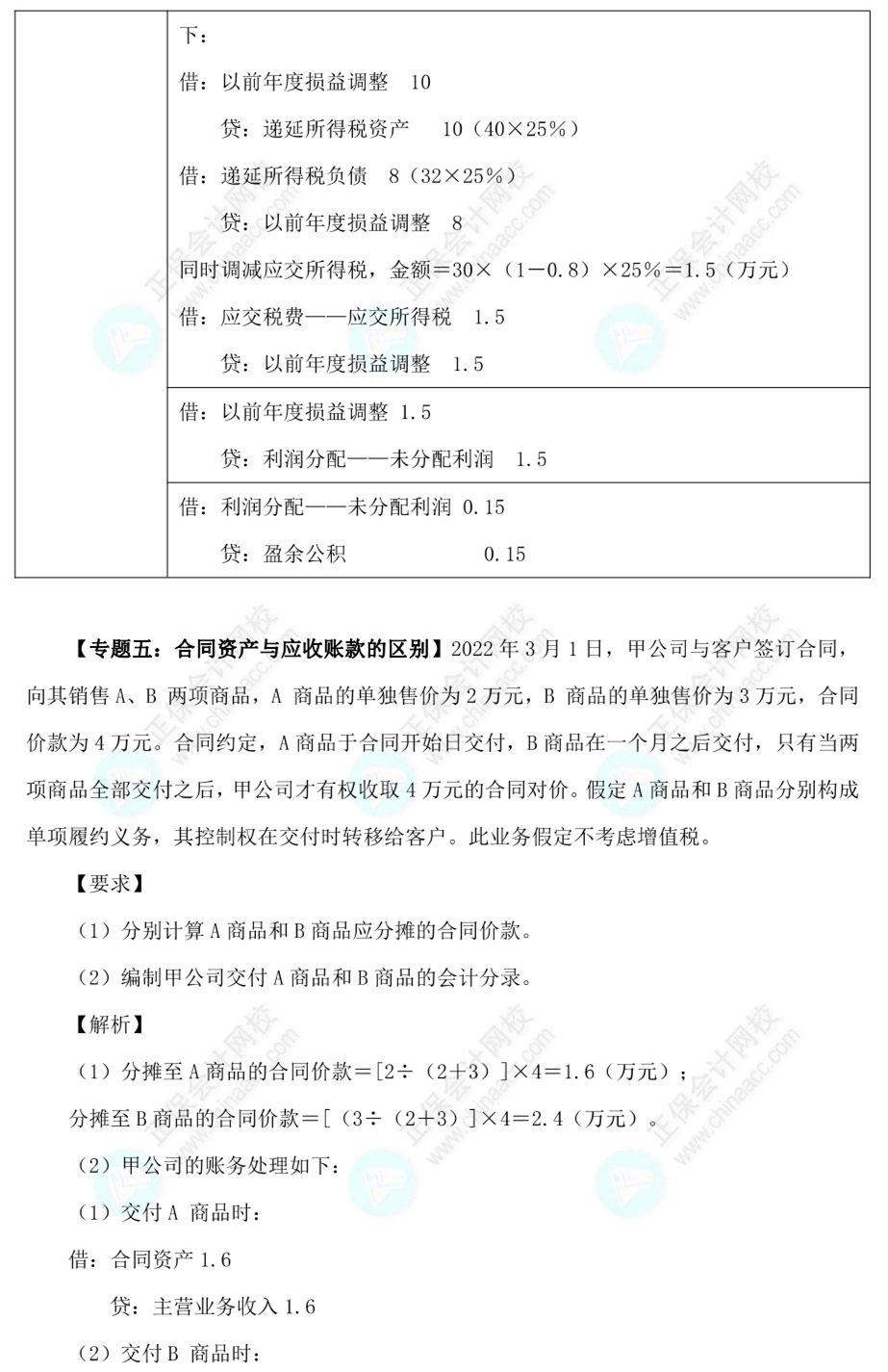 【答案下载】高志谦2022版中级会计实务母题——收入