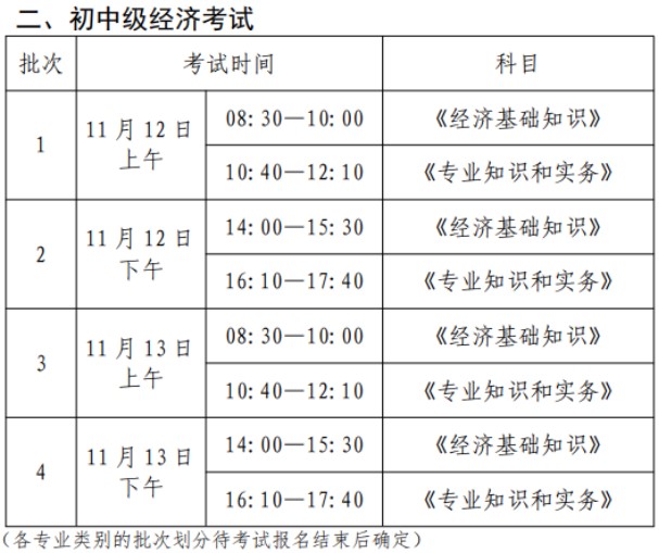 考试 时间