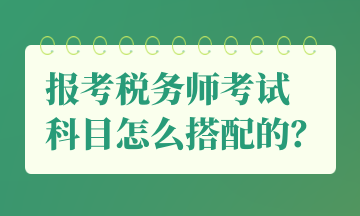 报考税务师考试 科目怎么搭配的？