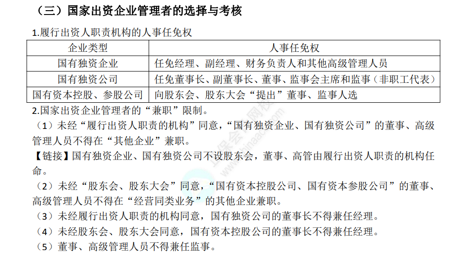 中级经济法考点
