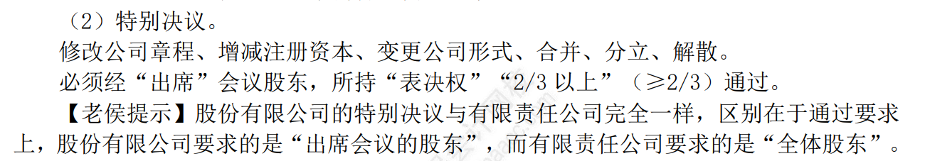 中级经济法考点