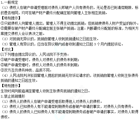 2022注册会计师考试第二批考点总结【9.23经济法】