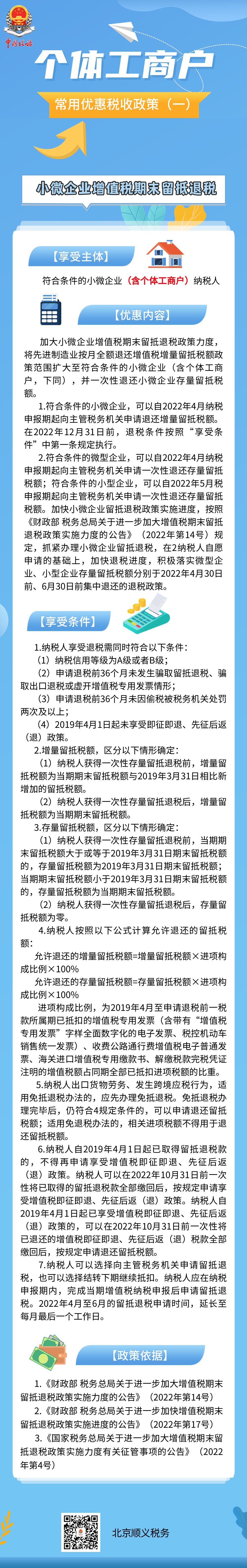 个体工商户常用优惠税收政策！1