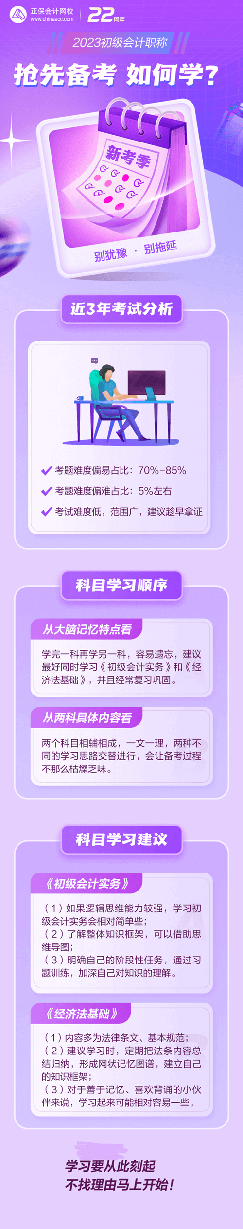 新手必看：2023年初级会计备考先学哪一科比较好？