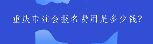 重庆市注会报名费用是多少钱？