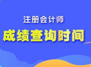 天津市注会考试成绩什么时候出？