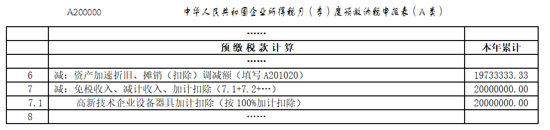 预缴纳税申报表