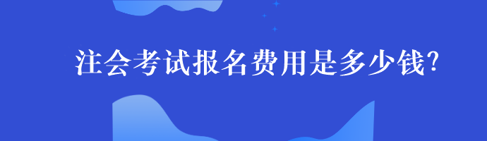 注会考试报名费用是多少钱？