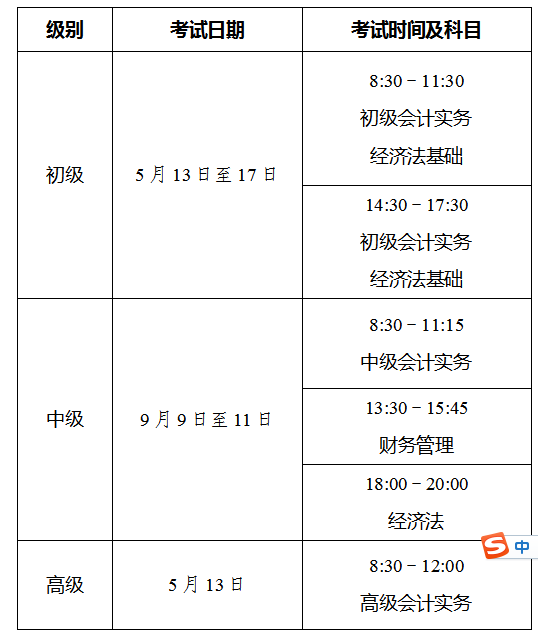安徽合肥发布2023年初级会计考试考务日程安排通知