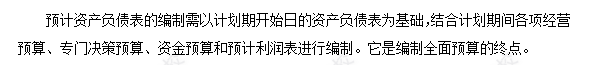 每天一个财务管理必看知识点&练习题——预计资产负债表的编制