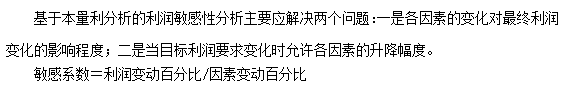 每天一个财务管理必看知识点&练习题——各因素对利润的影响程度