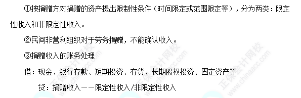 每天一个中级会计实务必看知识点——捐赠收入的核算