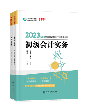 初级会计职称辅导书《救命稻草》