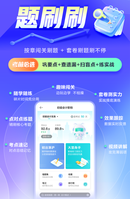 模考成绩不理想？没关系！初会备考“秘籍”——题刷刷 助你拿证