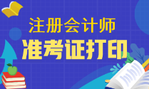 2023年注会准考证几月打印呢？和报名时间一起吗？