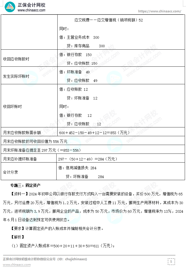 【答案下载】高志谦《初级会计实务》母题——非现金资产专题