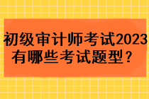 初级审计师考试2023年有哪些考试题型？