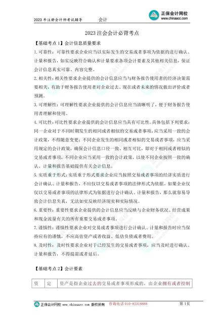 必背考点