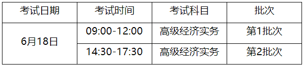 淄博2023年高级经济师考试时间