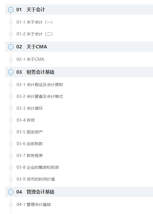 CMA前导课