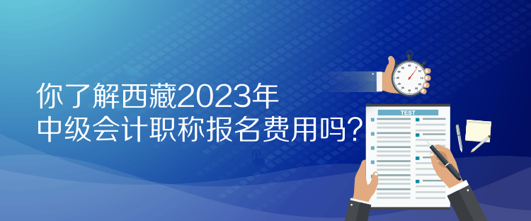 你了解西藏2023年中级会计职称报名费用吗？
