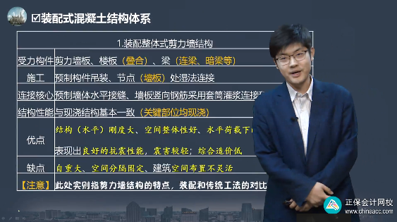 中级经济师《建筑与房地产》试题回忆：装配式混凝土结构建筑