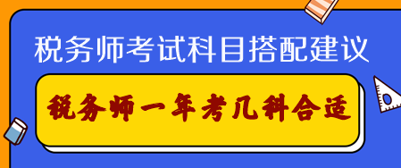 税务师考试科目搭配建议