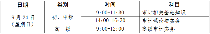 宁夏2023年审计师考试报名简章