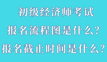 初级经济师考试报名流程图是什么？报名截止时间是什么？