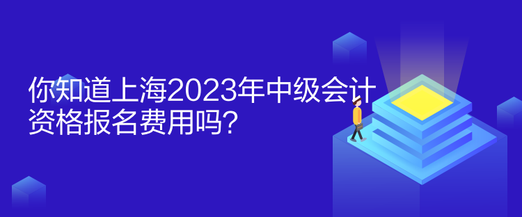 你知道上海2023年中级会计资格报名费用吗？