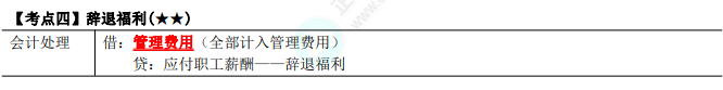 2023年注会《会计》第9章高频考点4：辞退福利
