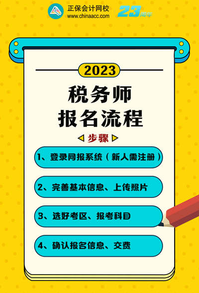 税务师报名流程参考
