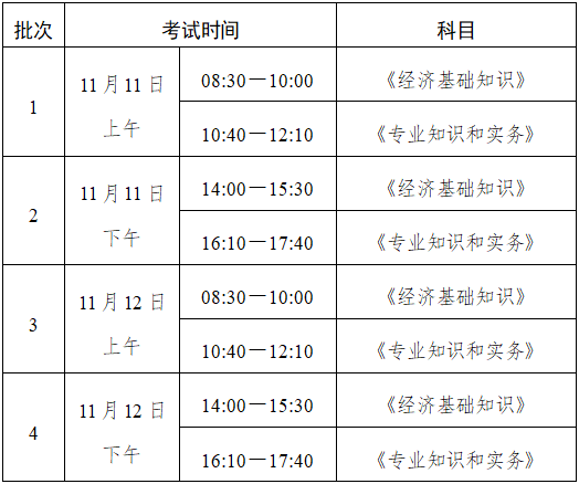 考试时间