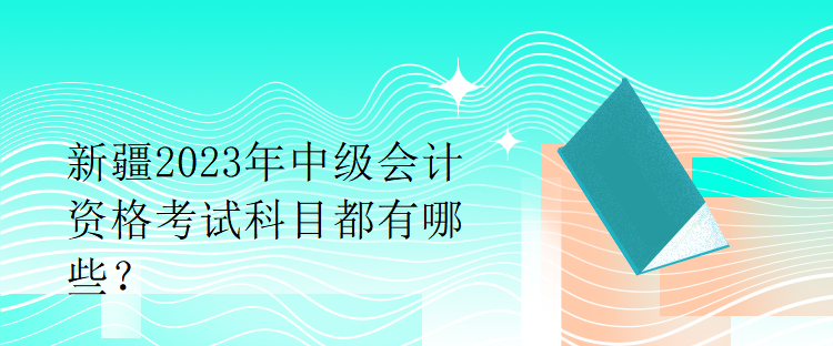 新疆2023年中级会计资格考试科目都有哪些？