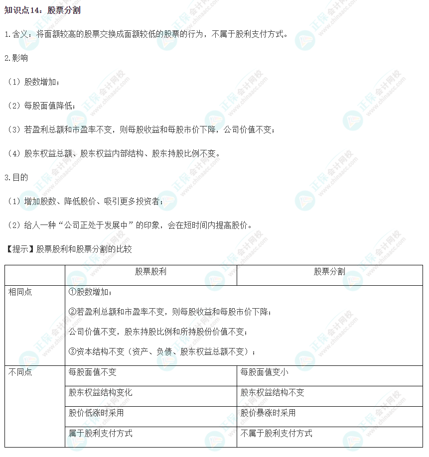 2023注会《财管》冲刺阶段易错易混知识点（十四）