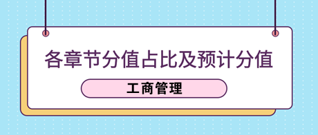 《工商管理》各章节分值占比及2023年预计分值