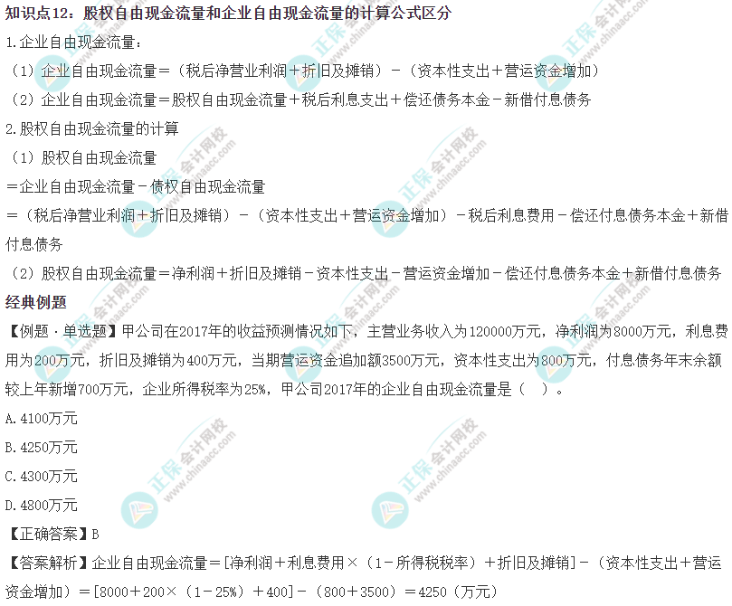 2023《资产评估实务二》易错易混知识点：计算公式