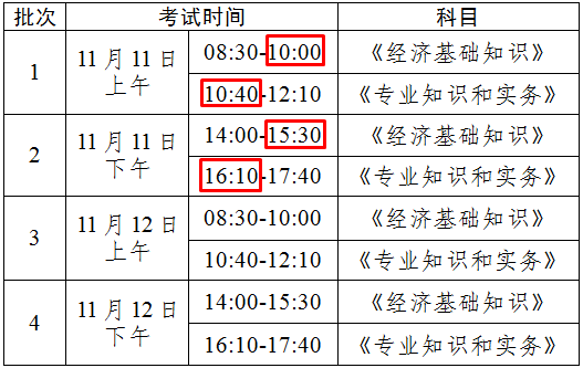 考试时间