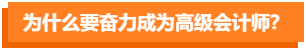 为什么选择拿下高级会计职称？