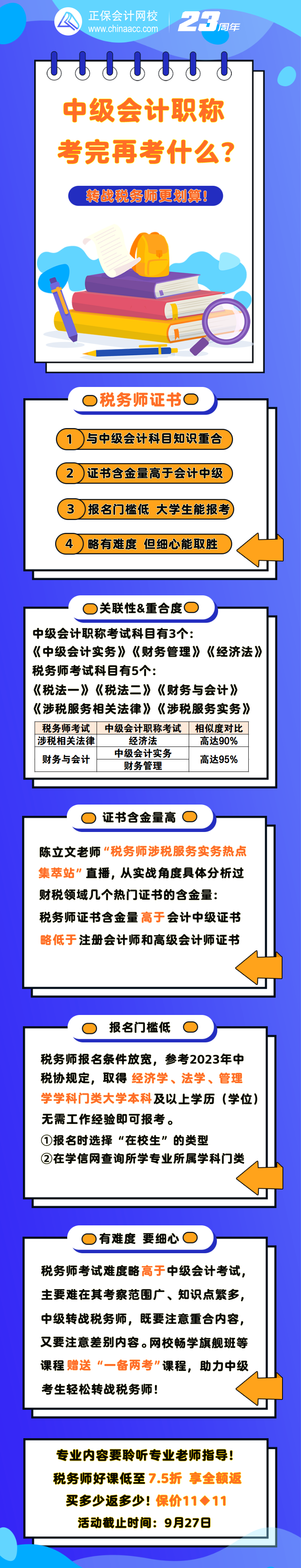 中级会计考完再考什么？搭税务师更划算！