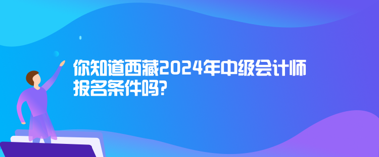 你知道西藏2024年中级会计师报名条件吗？