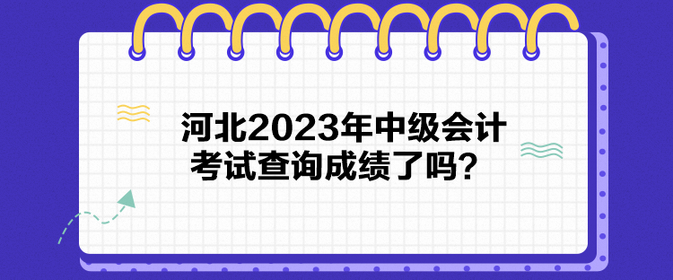 河北2023年中级会计考试查询成绩了吗？