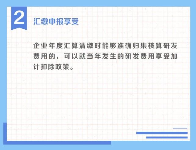 一组图了解：享受研发费用加计扣除政策的时点