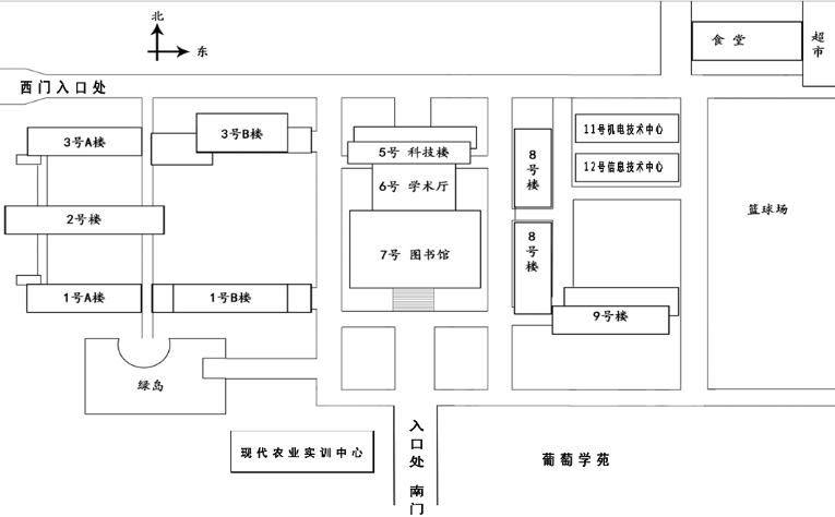 盐城生物工程高等职业技术学校考点平面示意图