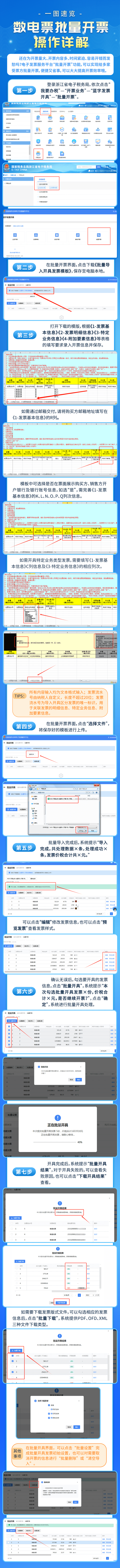 一图速览数电票批量开票操作详解